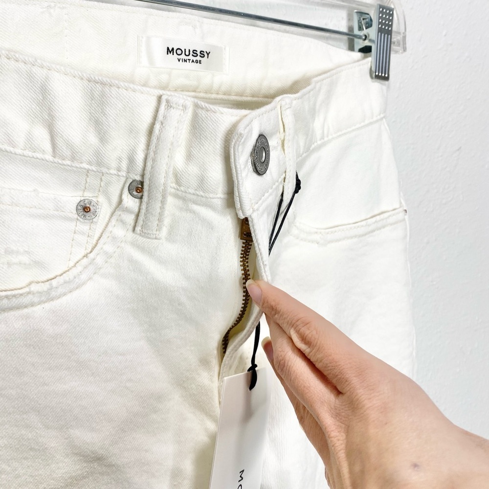 Moussy Vintage Burnside White Skinny Jeans 24 NWT - Picture 14 of 15